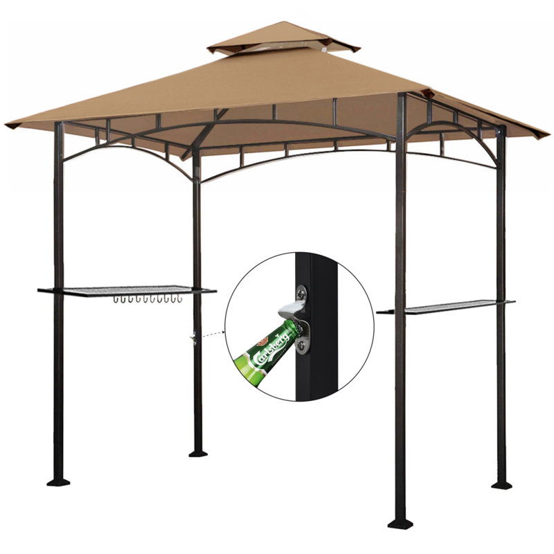 Arlmont & Co. Mugen 8 Ft. W x 5 Ft. D Steel Grill Gazebo & Reviews Wayfair